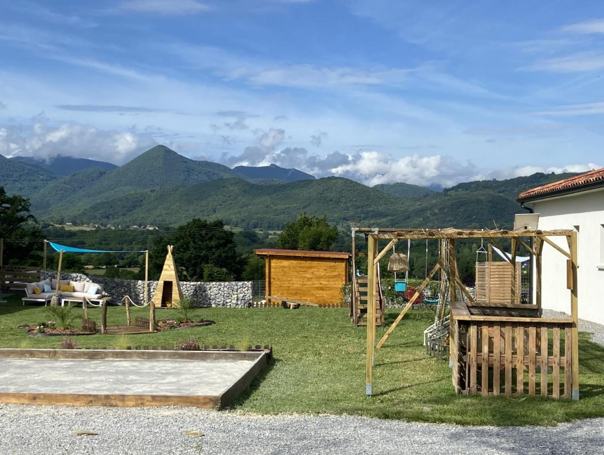Villa Jacuzzi, Terrain De Petanque Et Aire De Jeux Vue Sur Les Pyrenees Seilhan المظهر الخارجي الصورة