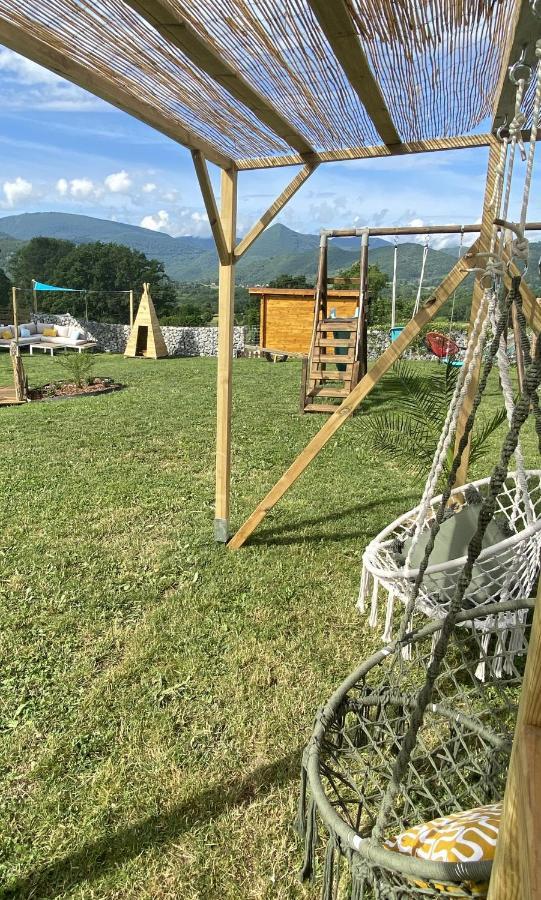Villa Jacuzzi, Terrain De Petanque Et Aire De Jeux Vue Sur Les Pyrenees Seilhan المظهر الخارجي الصورة